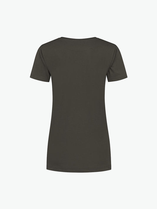 Santino Lebec Ladies T-shirt - Antraciet T-Shirt Dames Santino