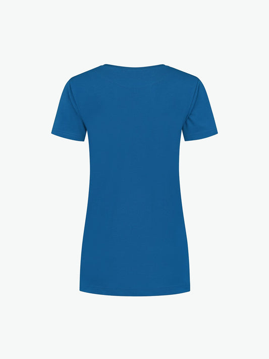 Santino Lebec Ladies T-shirt - Blauw T-Shirt Dames Santino