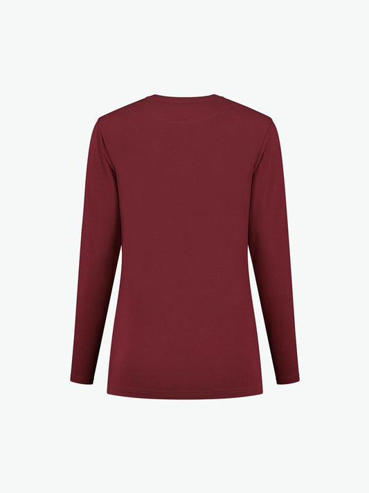 Santino Ledburg Ladies T-shirt - Burgundy T-Shirt Dames Santino