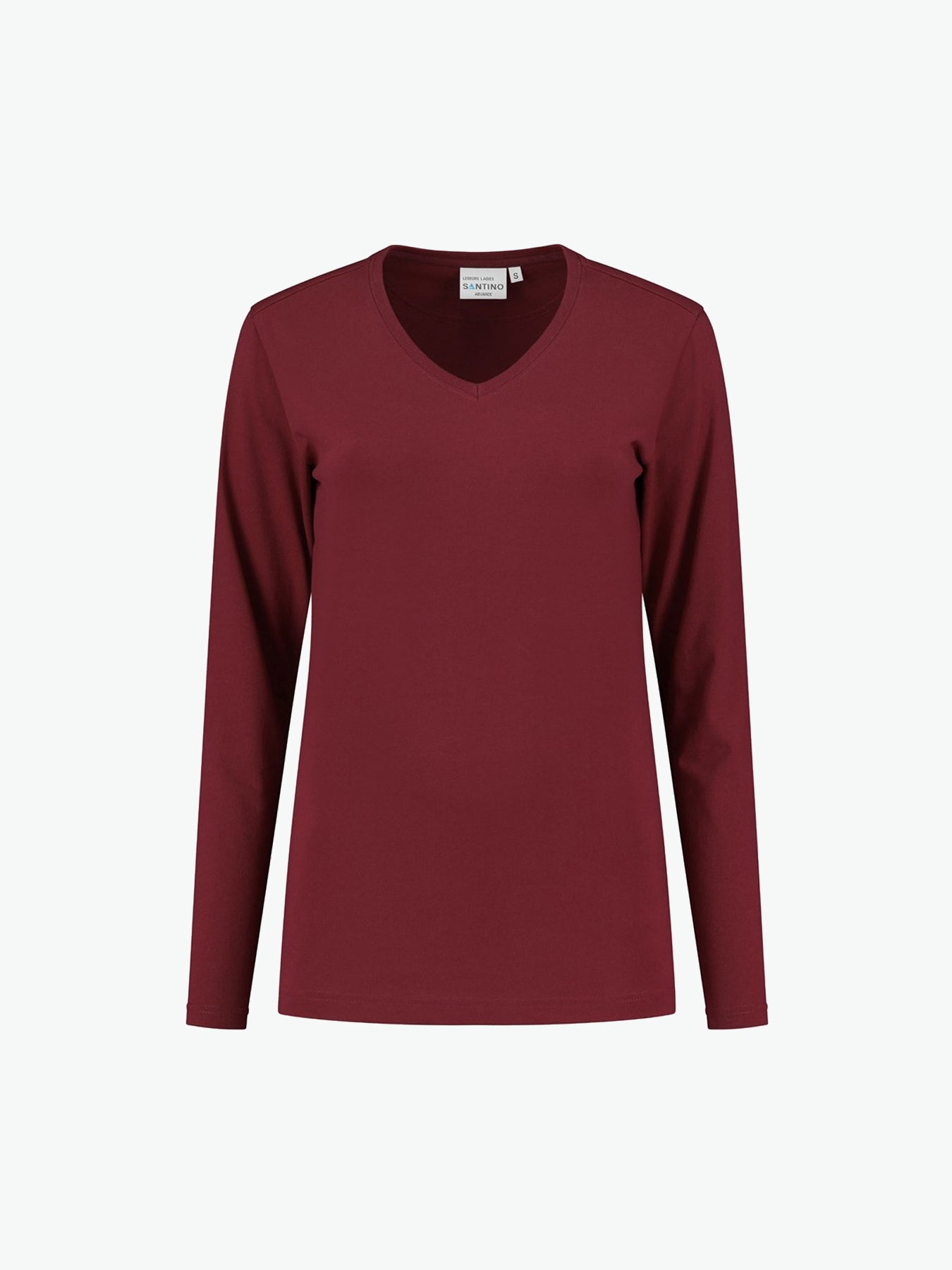 Santino Ledburg Ladies T-shirt - Burgundy T-Shirt Dames Santino XS