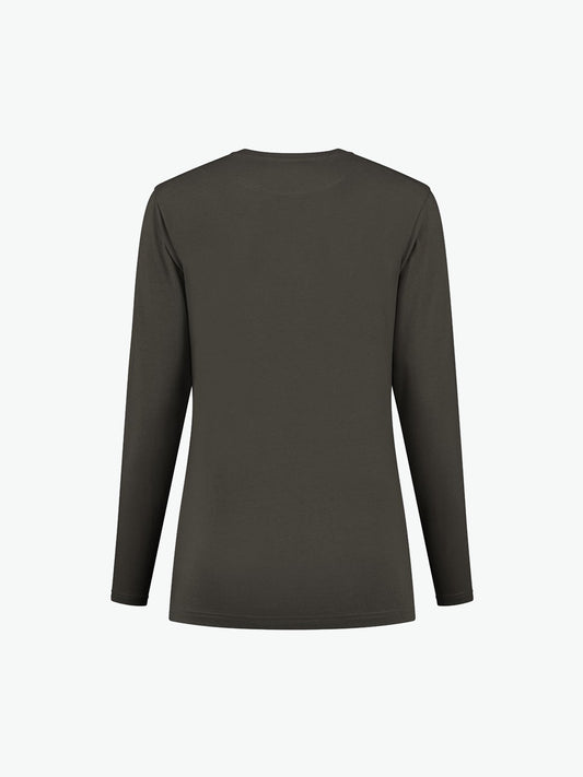 Santino Ledburg Ladies T-shirt - Antraciet T-Shirt Dames Santino