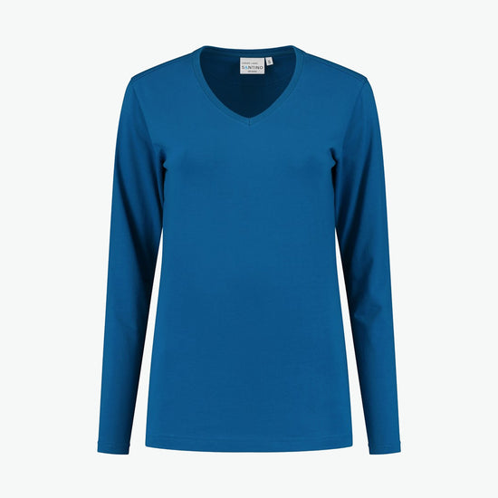 Santino Ledburg Ladies T-shirt - Blauw T-Shirt Dames Santino XS