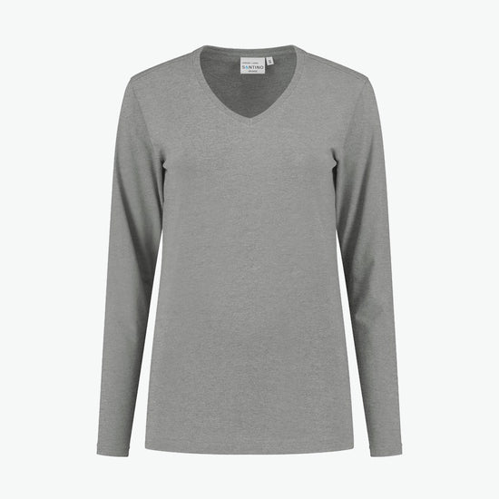 Santino Ledburg Ladies T-shirt - Grijs T-Shirt Dames Santino