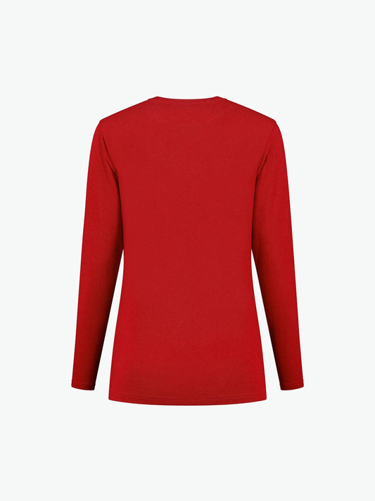 Santino Ledburg Ladies T-shirt - Rood T-Shirt Dames Santino