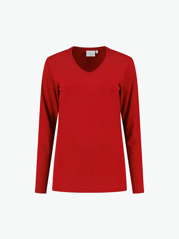 Santino Ledburg Ladies T-shirt - Rood T-Shirt Dames Santino XS