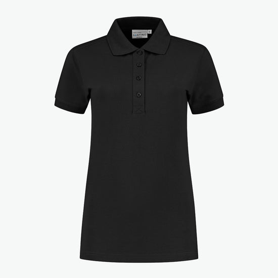 Santino Leeds Ladies Poloshirt - Zwart Polo Dames Santino XS