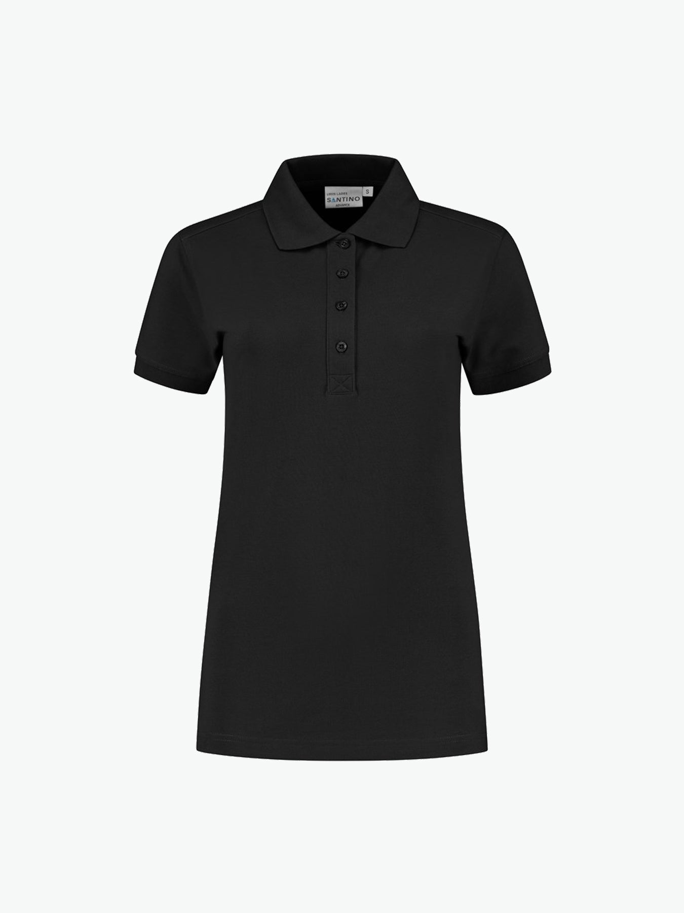 Santino Leeds Ladies Poloshirt - Zwart Polo Dames Santino XS