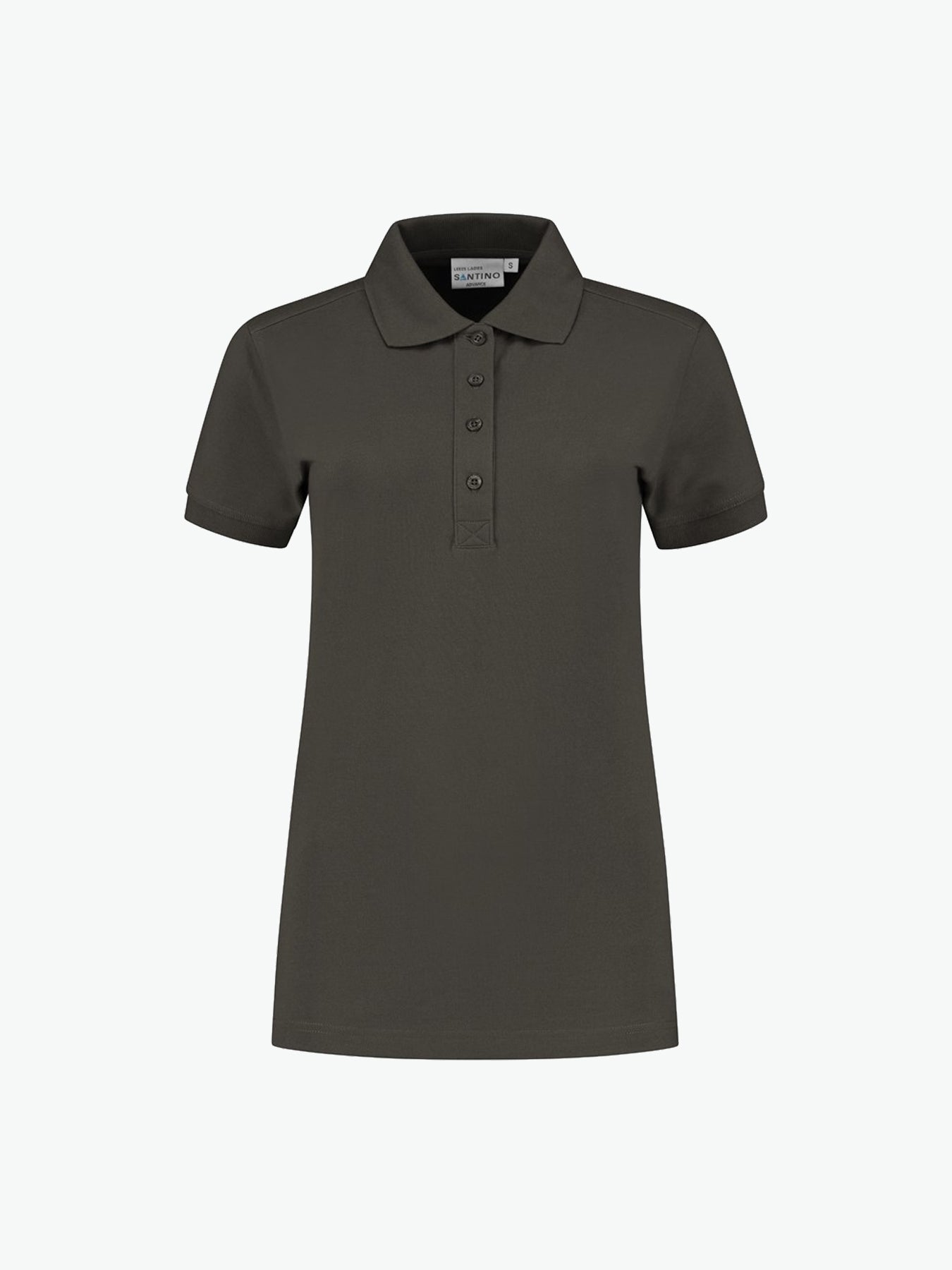 Santino Leeds Ladies Poloshirt - Antraciet Polo Dames Santino XS
