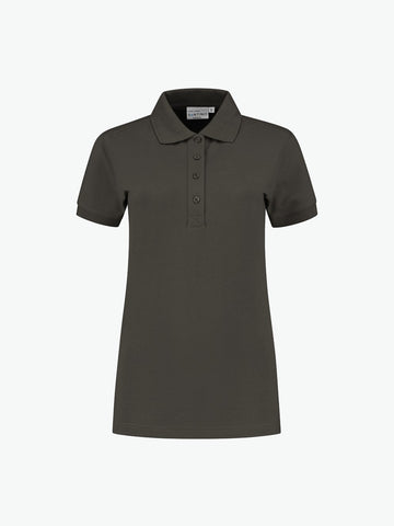 Santino Leeds Ladies Poloshirt - Antraciet Polo Dames Santino XS