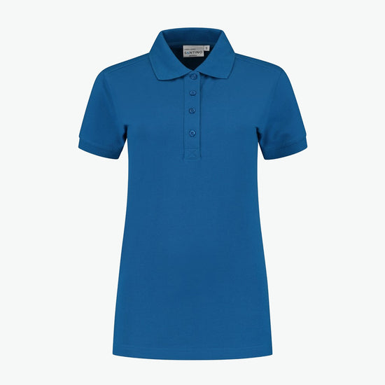 Santino Leeds Ladies Poloshirt - Blauw Polo Dames Santino XS