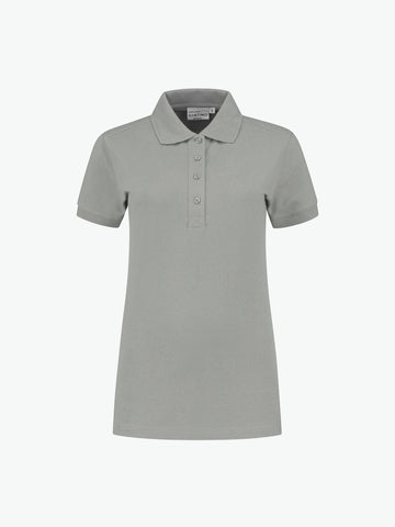 Santino Leeds Ladies Poloshirt - Zilver Grijs Polo Dames Santino XS