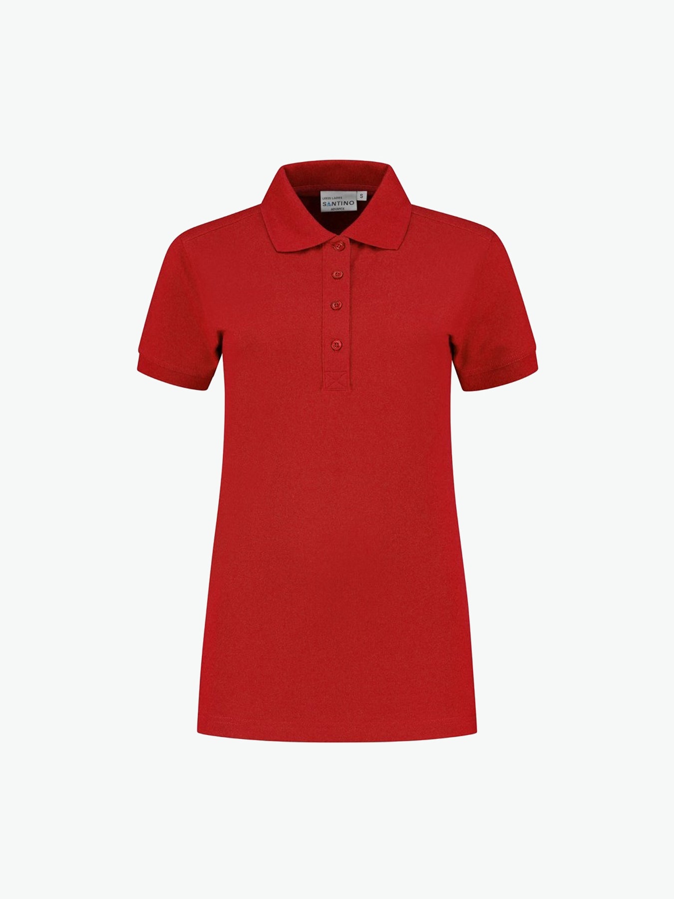 Santino Leeds Ladies Poloshirt - Rood Polo Dames Santino XS