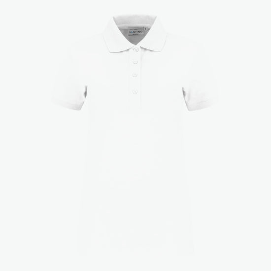 Santino Leeds Ladies Poloshirt - Wit Polo Dames Santino XS