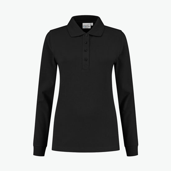 Santino Lexington Ladies Poloshirt - Zwart Polo Dames Santino XS