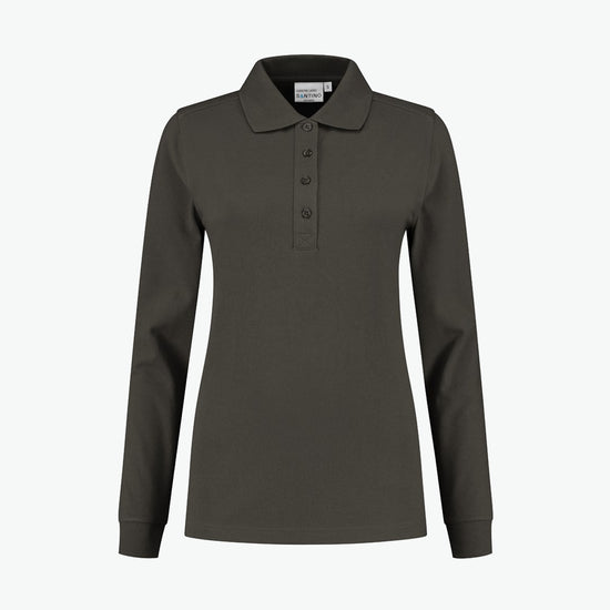 Santino Lexington Ladies Poloshirt - Antraciet Polo Dames Santino XS