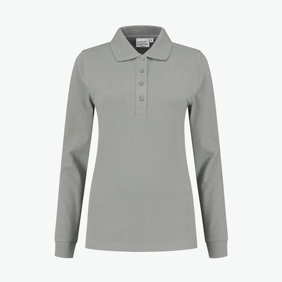 Santino Lexington Ladies Poloshirt - Zilver Grijs Polo Dames Santino XS