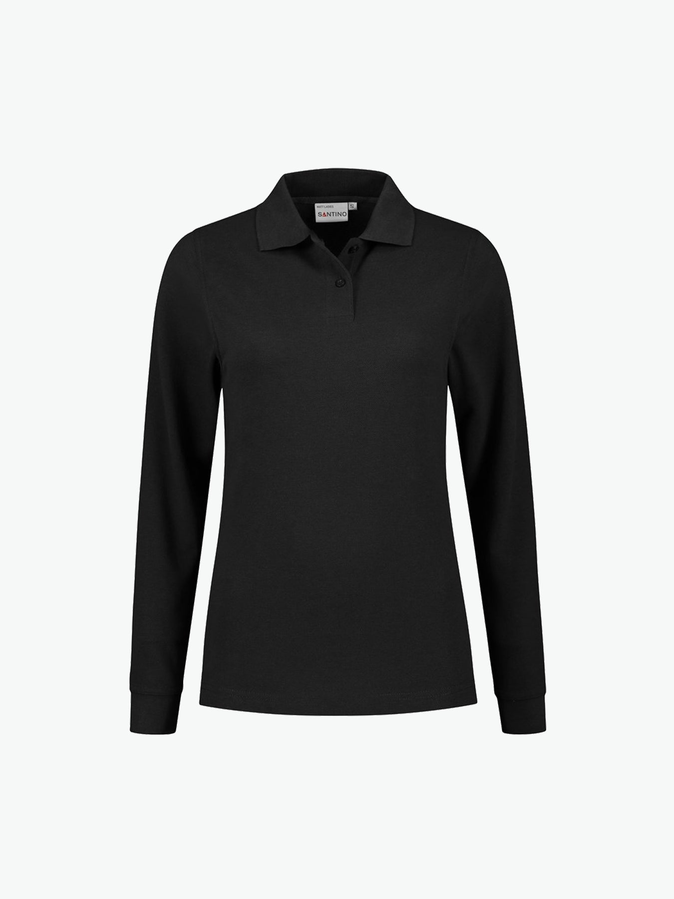 Santino Matt Ladies Poloshirt - Zwart Polo Dames Santino XS