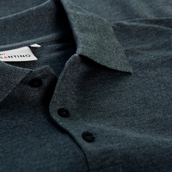 Santino Matt Poloshirt - Zwart Polo Santino