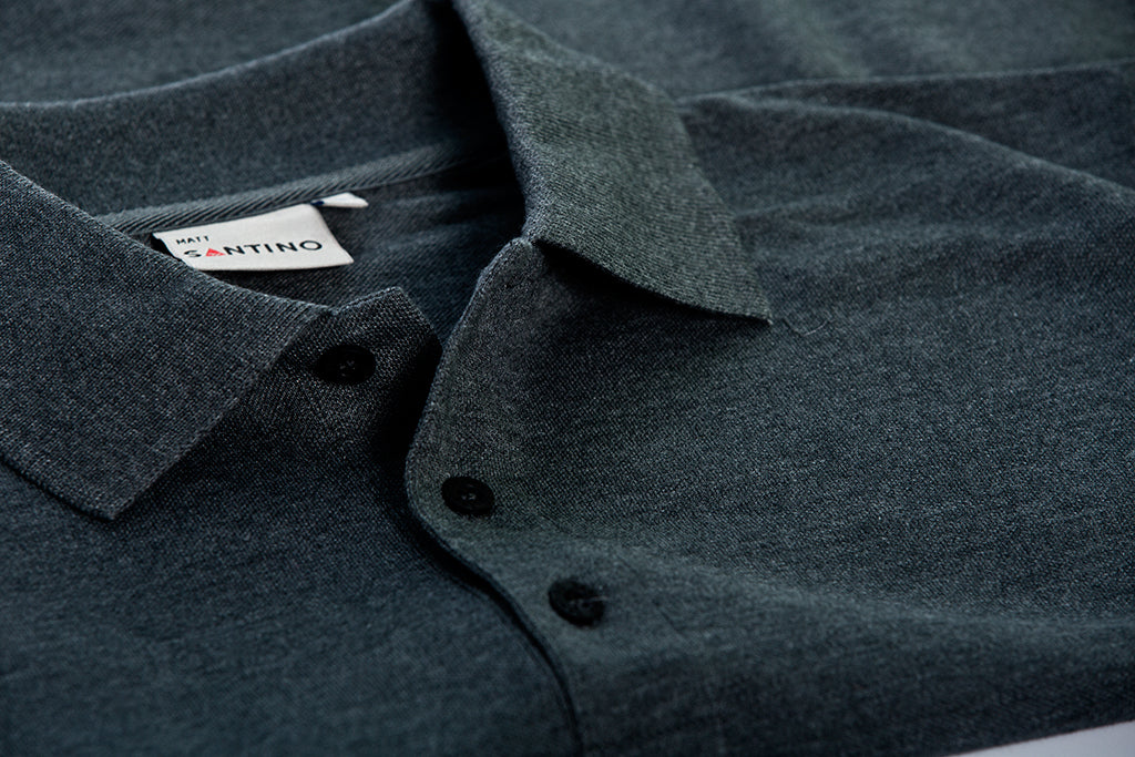 Santino Matt Poloshirt - Zwart Polo Santino