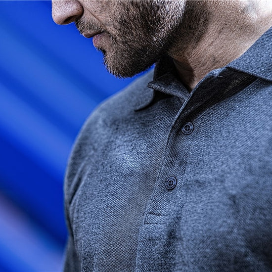 Santino Matt Poloshirt - Zwart Polo Santino