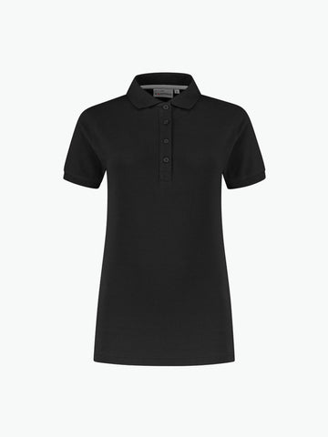 Santino Max Ladies Poloshirt - Zwart Polo Dames Santino XS
