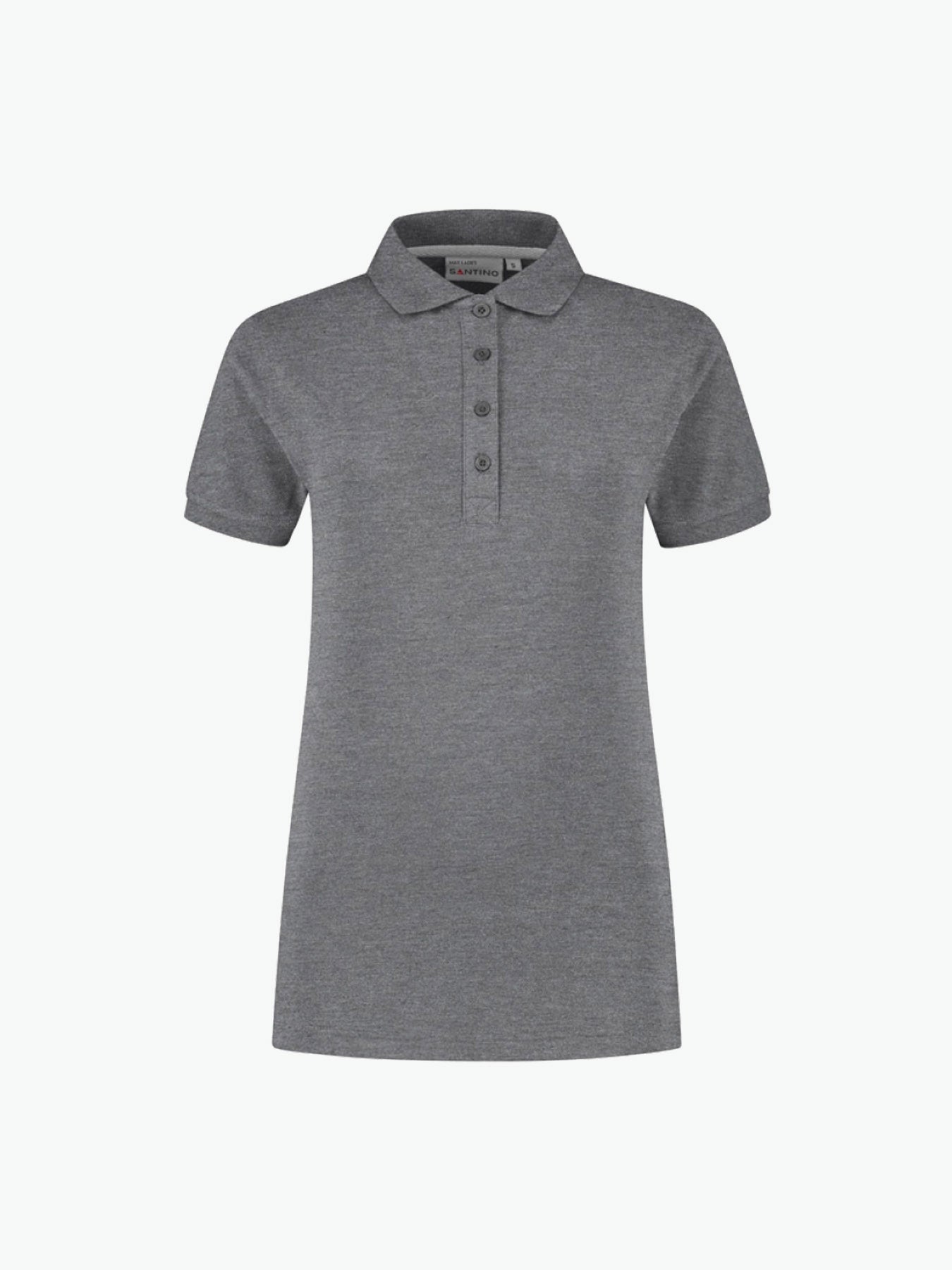 Santino Max Ladies Poloshirt - Donker Grijs Polo Dames Santino XS
