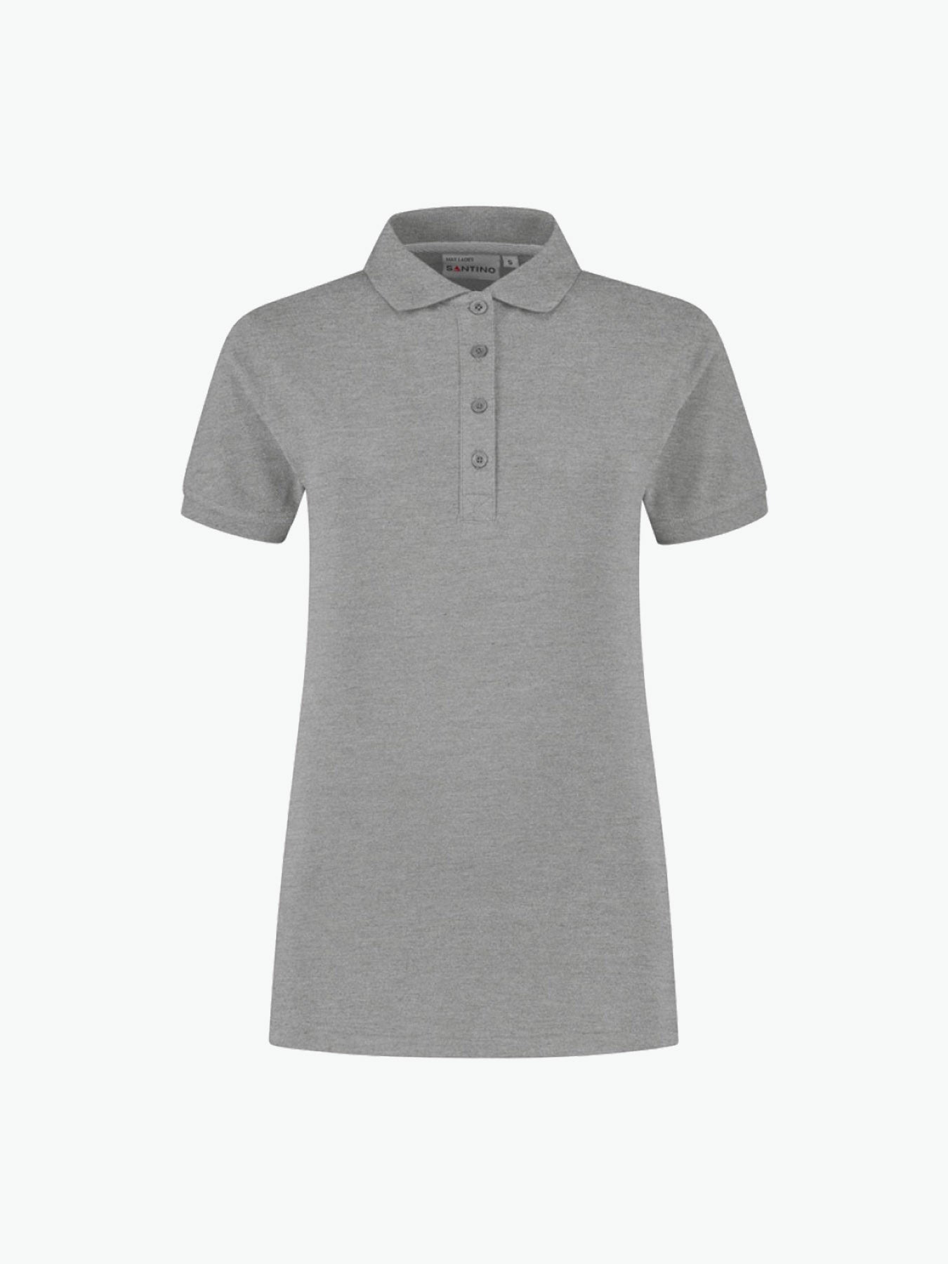 Santino Max Ladies Poloshirt - Grijs Polo Dames Santino XS