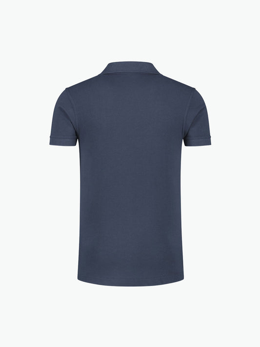 Santino Max Poloshirt - Denim Polo Santino
