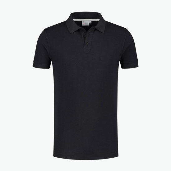 Santino Max+ Poloshirt - Zwart Polo Santino XS