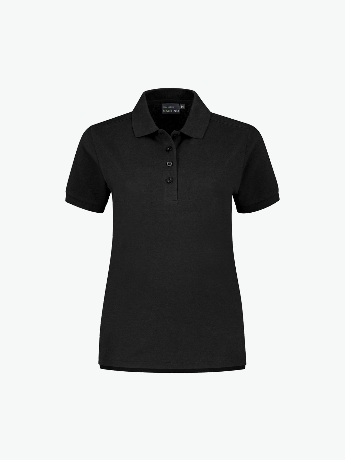 Santino Mika Ladies Poloshirt - Zwart Polo Dames Santino XS
