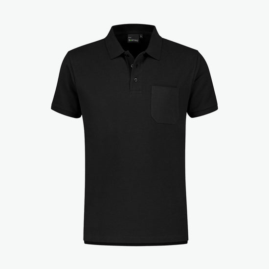 Santino Milan Poloshirt - Zwart Polo Santino S