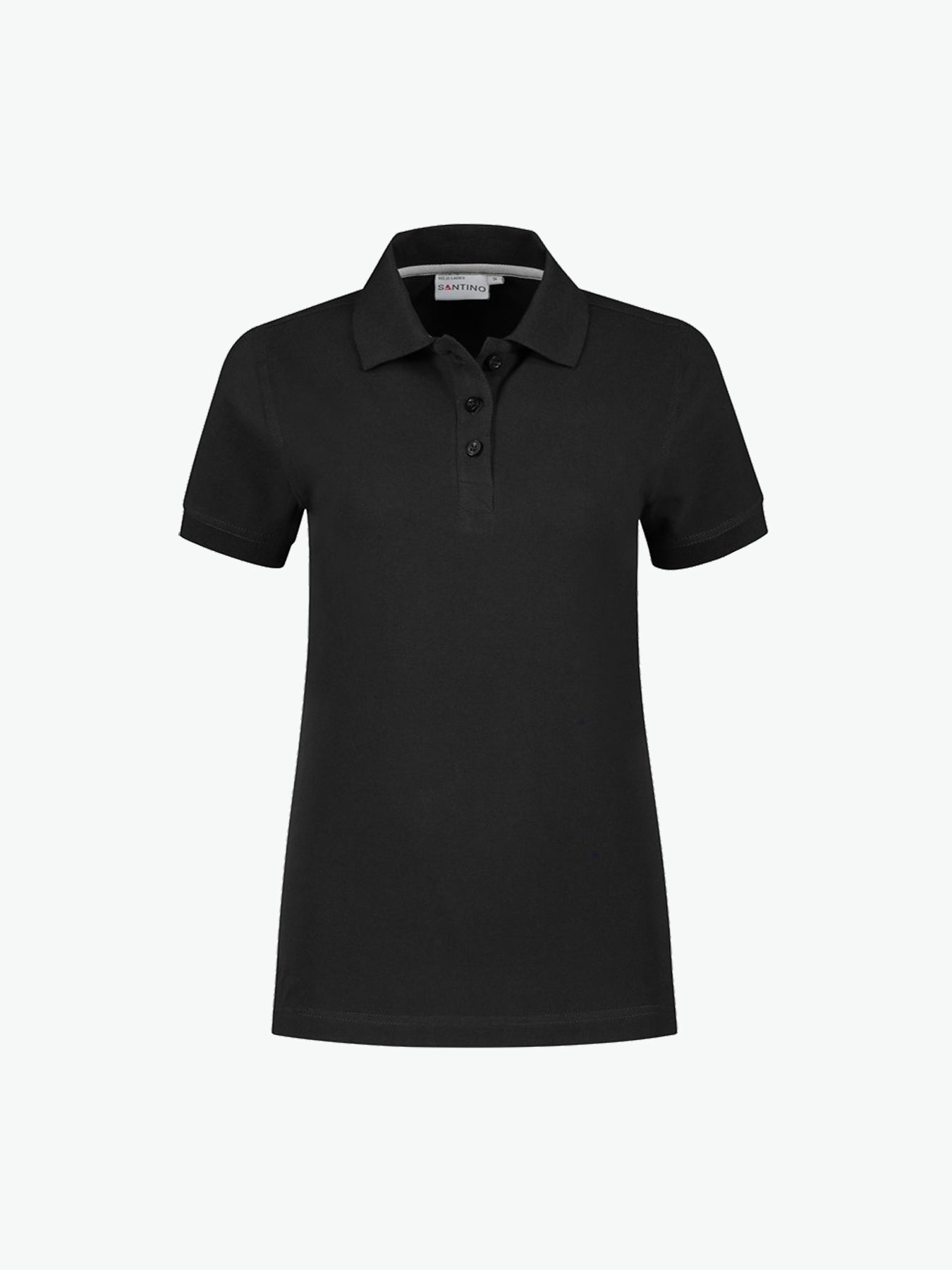 Santino Mojo Ladies Poloshirt - Zwart Polo Dames Santino XS