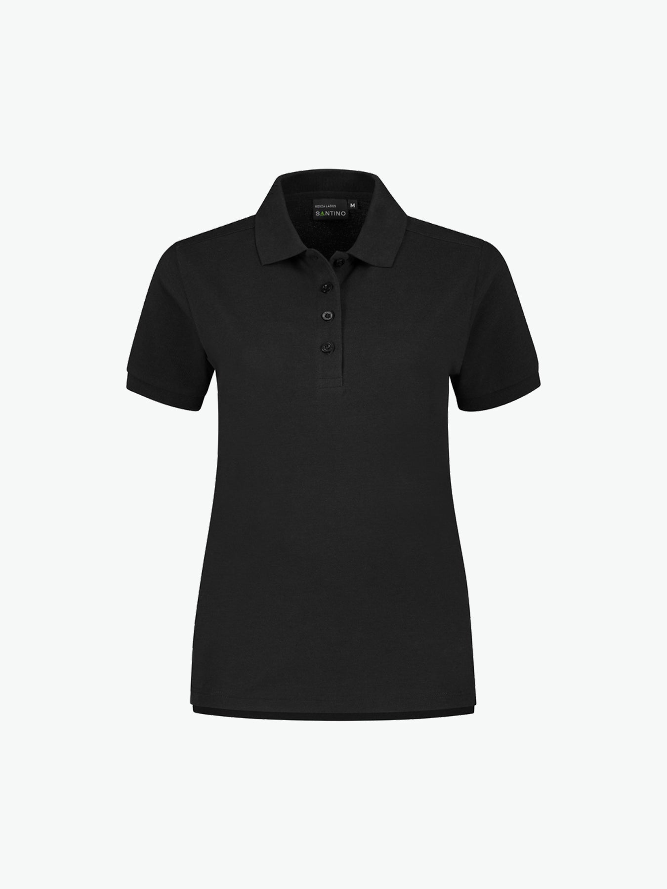 Santino Monza Ladies Poloshirt - Zwart Polo Dames Santino XS