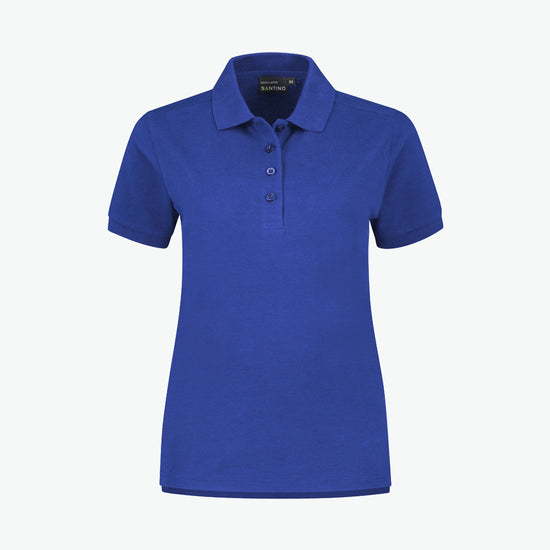 Santino Monza Ladies Poloshirt - Blauw Polo Dames Santino XS
