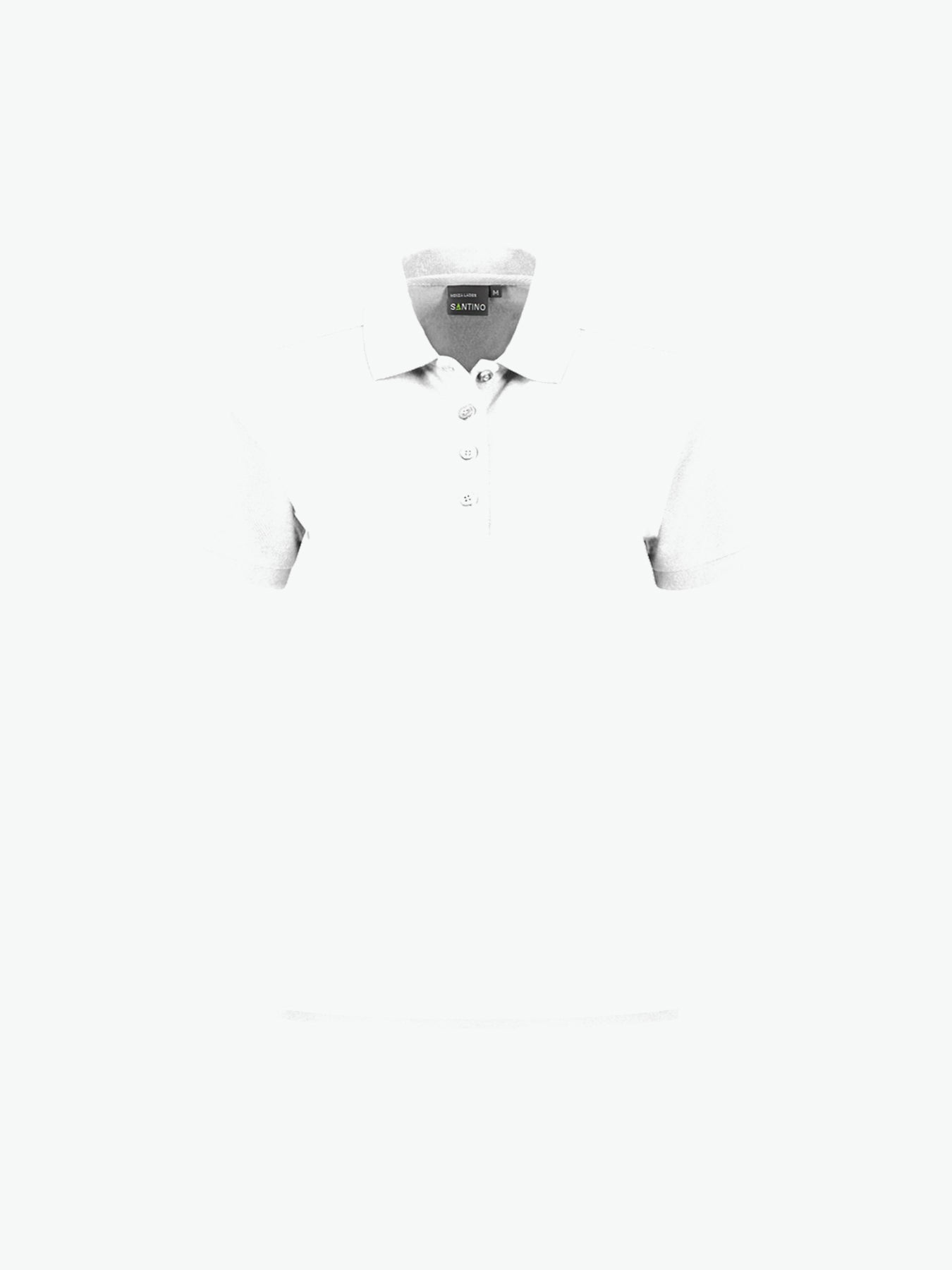 Santino Monza Ladies Poloshirt - Wit Polo Dames Santino XS