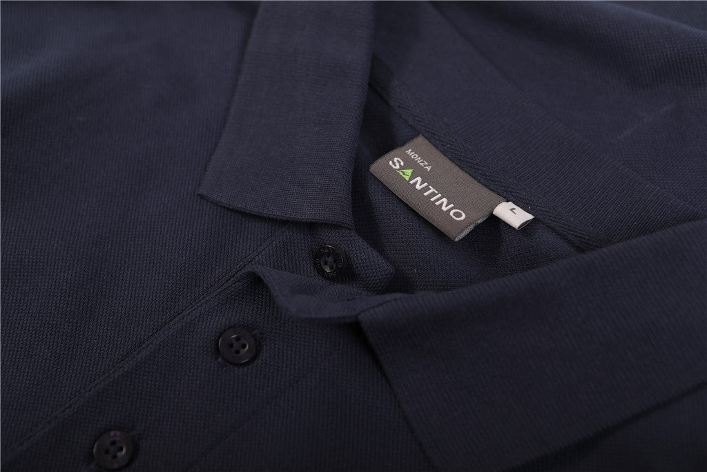 Santino Monza Poloshirt - Zwart Polo Santino
