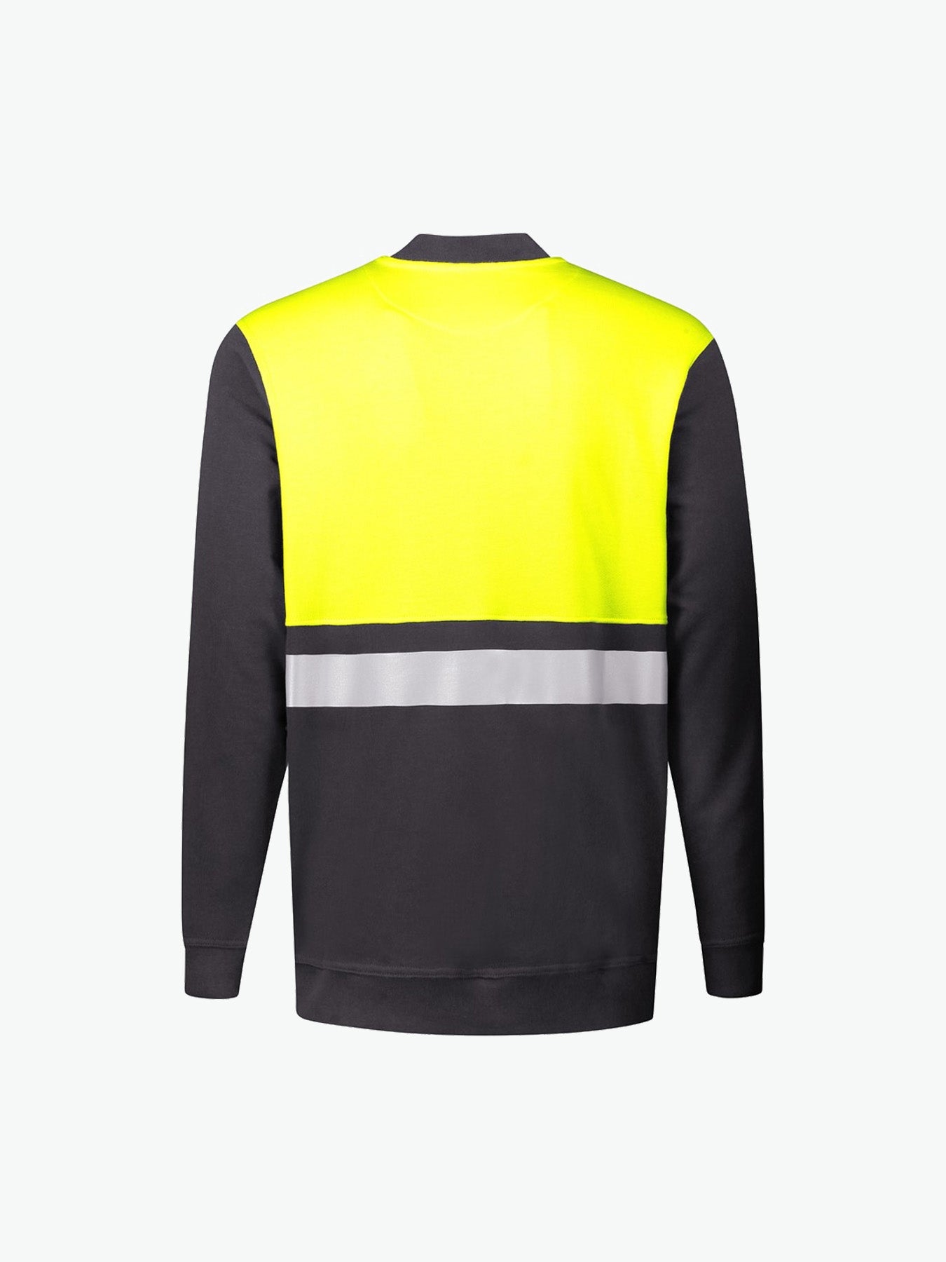 Santino O-hals Helsinki Sweater - Grijs / Fluor Geel Sweater Santino