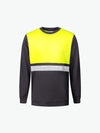 Santino O-hals Helsinki Sweater - Grijs / Fluor Geel Sweater Santino S
