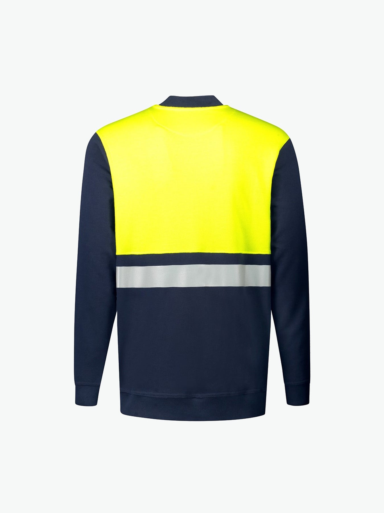 Santino O-hals Helsinki Sweater - Navy / Fluor Geel Sweater Santino