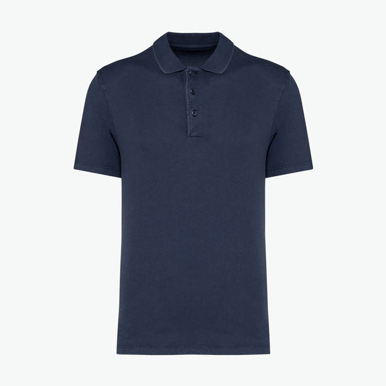 Native Spirit NS201 Polo - Washed Navy Blue Duurzame Polo Native Spirit