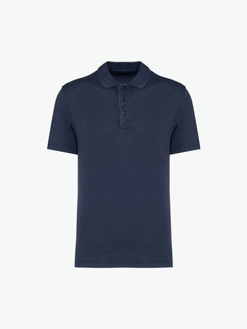 Native Spirit NS201 Polo - Washed Navy Blue Duurzame Polo Native Spirit