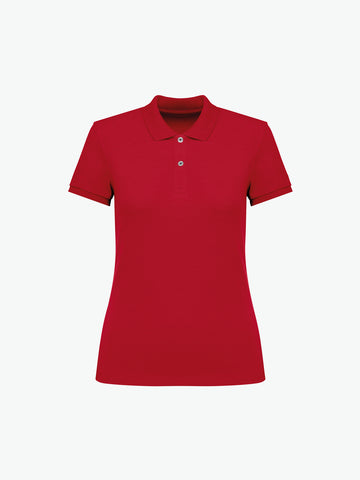 Native Spirit NS208 Polo - Poppy Red Duurzame Polo Dames Native Spirit