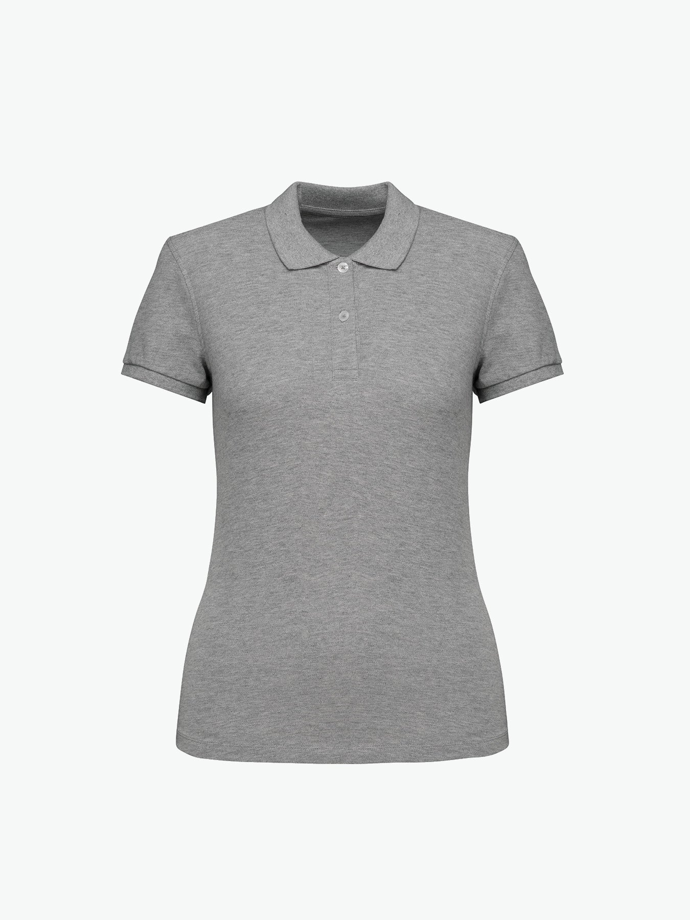 Native Spirit NS208 Polo - Moon Grey Heather Duurzame Native Spirit XS