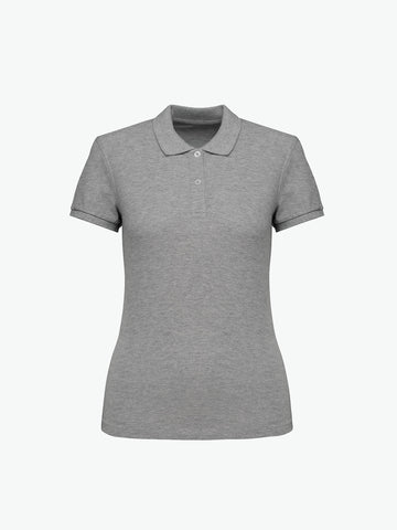 Native Spirit NS208 Polo - Moon Grey Heather Duurzame Native Spirit XS