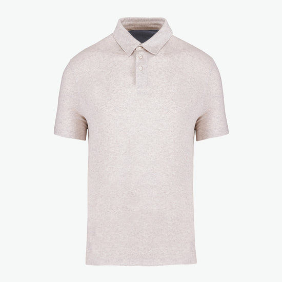 Native Spirit NS210 Polo - Recycled Cream Heather Duurzame Polo Native Spirit XS