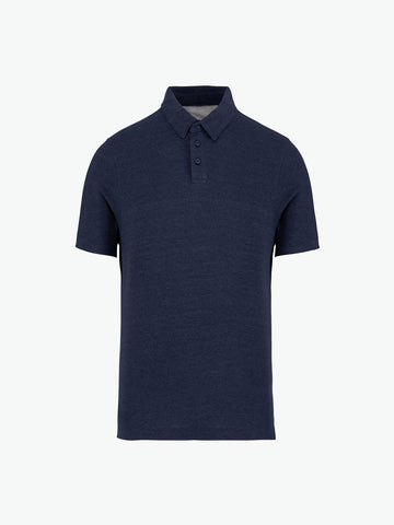 Native Spirit NS210 Polo - Recycled Navy Heather Duurzame Polo Native Spirit