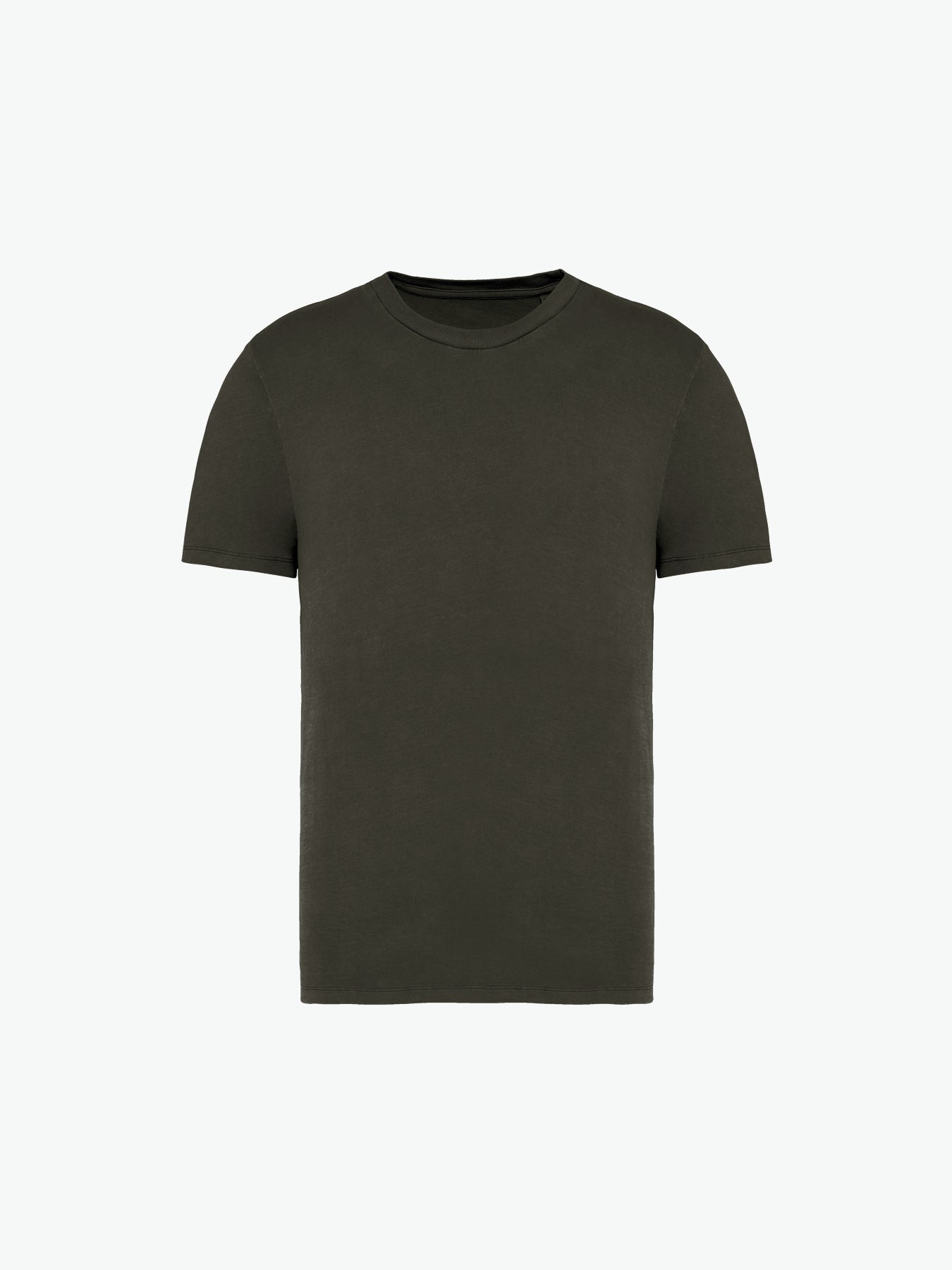 Native Spirit NS315 T-shirt - Washed Organic Khaki Duurzame T-Shirt Native Spirit
