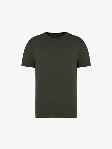 Native Spirit NS315 T-shirt - Washed Organic Khaki Duurzame T-Shirt Native Spirit