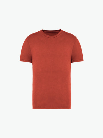Native Spirit NS315 T-shirt - Washed Paprika Duurzame T-Shirt Native Spirit