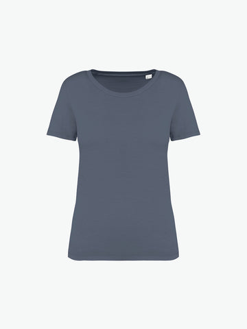 Native Spirit NS316 T-shirt - Washed Mineral Grey Duurzame T-Shirt Dames Native Spirit